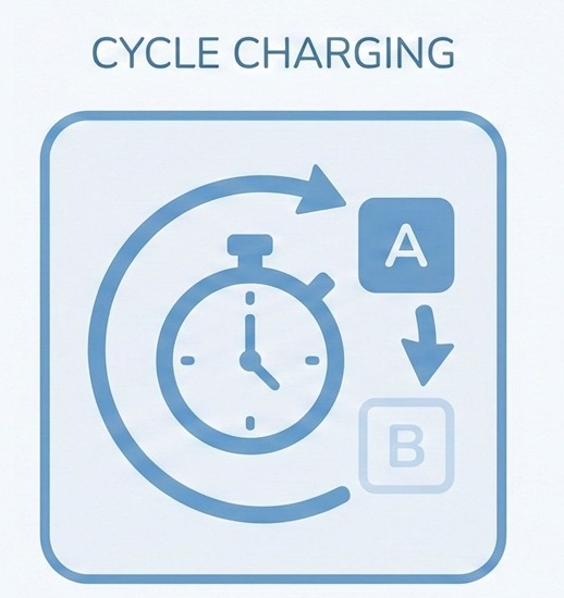 Cycle Charging schema sequentieel laden