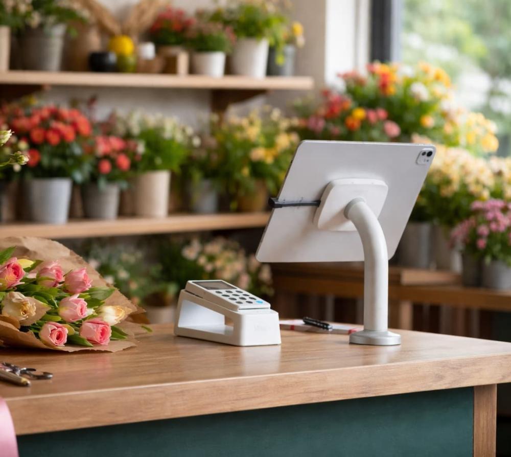 Tablethouder voor Point of Sale kassa
