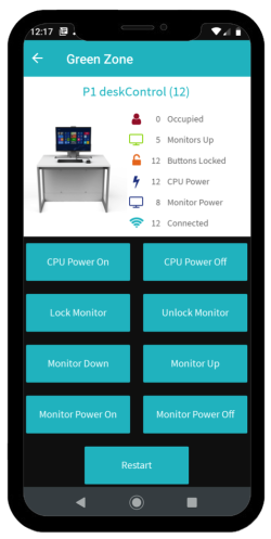 De Zioxi OnView Mobiele App op een smartphone