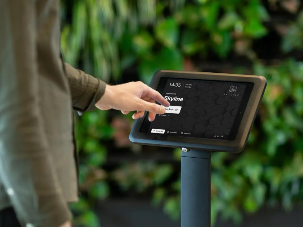 Veilige bezoekersregistratie tablet