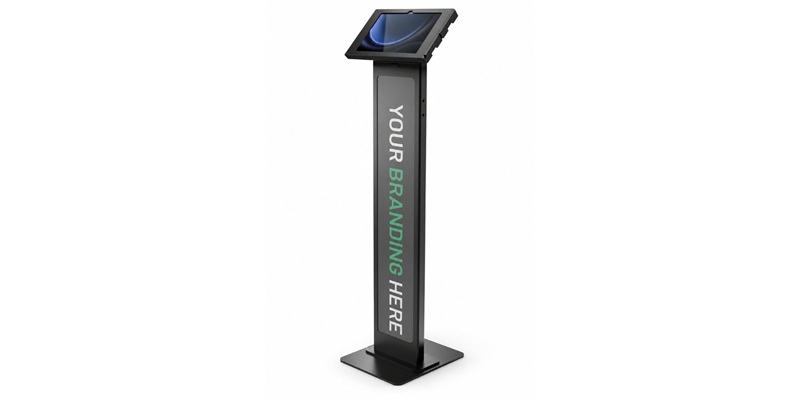 Tablet vloerstandaard voor ontvangstbalie of showroom
