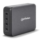 Manhattan 240 W 4-Port GaN USB-C Power Delivery oplaadhub