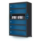 Lockeel wand laadlocker met 6 compartimenten - sleutelslot
