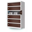 Lockeel wand laadlocker met 6 compartimenten - sleutelslot