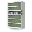 Lockeel wand laadlocker met 6 compartimenten - sleutelslot