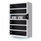 Lockeel wand laadlocker met 6 compartimenten - sleutelslot