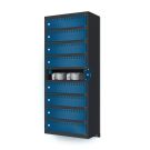 Lockeel wand laadlocker met 9 compartimenten - sleutelslot