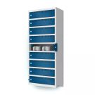 Lockeel wand laadlocker met 9 compartimenten - sleutelslot