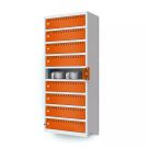 Lockeel wand laadlocker met 9 compartimenten - sleutelslot