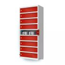 Lockeel wand laadlocker met 9 compartimenten - sleutelslot
