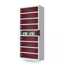 Lockeel wand laadlocker met 9 compartimenten - sleutelslot