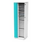 Zioxi laptop USB-C oplaadkast (hoog) incl. USB-C kabels voor 32 laptops - sleutelslot