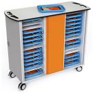 Zioxi onView2 iPad USB-C oplaadkar incl. USB-C kabels voor 32 iPads in kids cases - sleutelslot