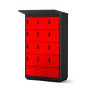 Lockeel fietsaccu laadlocker 12 compartimenten - elektronisch codeslot