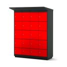 Lockeel fietsaccu laadlocker 16 compartimenten - muntslot