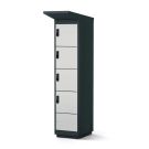 Lockeel fietsaccu laadlocker 4 compartimenten - elektronisch codeslot
