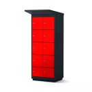 Lockeel fietsaccu laadlocker 8 compartimenten - muntslot