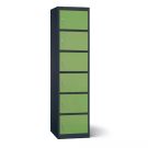 Lockeel accu laadlocker met 6 compartimenten - sleutelslot