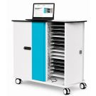 Zioxi netwerk USB-C laptop oplaadkar incl. USB-C kabels voor 32 laptops - RFID slot