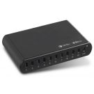 Torvik OLH-10 250W 10-poorts USB-C oplaadhub - zwart