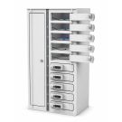 Zioxi smartphone oplaadlocker voor 10 smartphones - digitaal codeslot