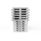 Zioxi smartphone USB-A oplaadlocker incl. 3-in-1 USB-A kabels voor 20 smartphones - digitaal codeslot