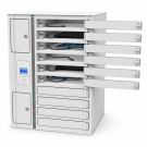 Zioxi onView iPad/tablet USB-C oplaadlocker incl. USB-C kabels voor 10 iPads/tablets - MiFare RFID