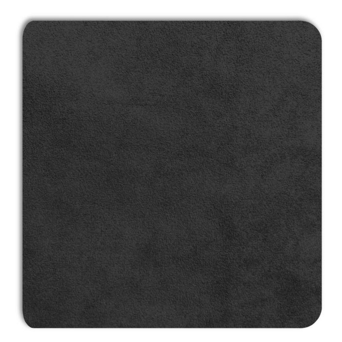 Detailweergave van het zwarte Displine Alcantara® inlegpaneel voor de Wall Home 2.0 Serie, met een zachte, luxe textuur.