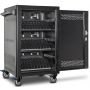 Open Power Technologies AC-LITE oplaadkar met zichtbare laadcompartimenten voor 30 laptops tot 15.6 inch.