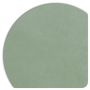 Detailweergave van het mintkleurige Displine Alcantara® inlegpaneel met afgeronde hoeken.