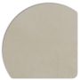 Detailopname van het Displine Alcantara® inlegpaneel in natuurlijke kleur met afgeronde hoeken.