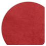 Detailweergave van het rode Displine Alcantara® inlegpaneel met een zachte textuur en afgeronde hoeken.