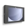 Zijaanzicht van de Compulocks Apex wandhouder voor Samsung Galaxy Tab A11+, met zichtbare montagebeugel.