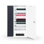 Zioxi iPad & Lightning pencil USB-C wandkast voor 10 iPads - sleutelslot