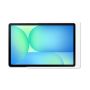 Detailweergave van de Displine Companion Wall Home wandhouder voor Samsung Galaxy Tab S10 FE in wit, met tablet in gebruik.