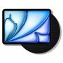 Detailopname van de Displine Moonlight wandhouder voor iPad Air 11 inch, zwart, met een iPad in de houder.