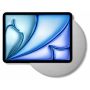 Detailopname van de Displine Sunset wandhouder voor iPad Air 11 inch, met een titanium afwerking en een unieke ronde basis.