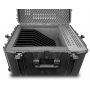 Open LEBA NoteCase Livingstone AC oplaadkoffer met zichtbare compartimenten voor 10 apparaten tot 15,6 inch.