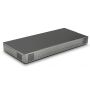 Zijaanzicht van de Torvik OLH-16 USB-C oplaadhub met 16 poorten, zichtbaar in een moderne afwerking.