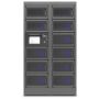 Power Technologies PT-PRO-11 Modulaire oplaadlocker met UI & bediening – 11 grote compartimenten