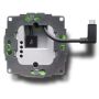Detailweergave van de Smart Things sCharge USB-A inbouwvoeding met zichtbare USB-C kabel en aansluitingen.