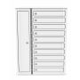 Zioxi Chromebook oplaadlocker voor 10 Chromebooks - sleutelslot