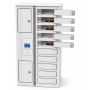 Zioxi onView smartphone USB-A oplaadlocker incl. 3-in-1 USB-A kabels voor 10 smartphones - Hybride RFID