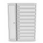 Zioxi iPad/tablet USB-C oplaadlocker voor 10 iPads/tablets - sleutelslot