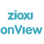 Zioxi onView trolley met open compartimenten voor opladen in een klaslokaal.