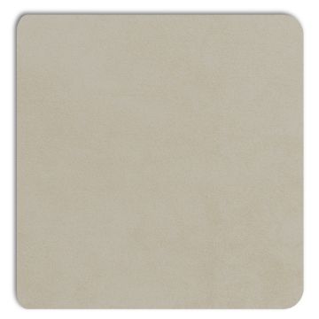 Detailweergave van het Displine Alcantara® inlegpaneel in natuurlijke kleur, met een zachte, textuurachtige afwerking.