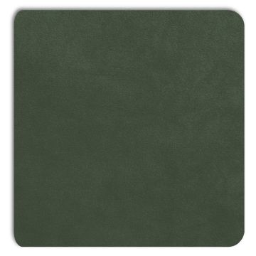 Detailweergave van het smaragdgroene Displine Alcantara® inlegpaneel voor de Wall Home 2.0 Serie, met een zachte, luxe textuur.