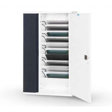 Zioxi tablet wandkast voor 10 tablets - digitaal codeslot