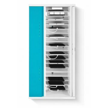 Zioxi OnView iPad Mini USB-C wandkast incl. USB-C kabels voor 20 iPad Mini's - sleutelslot