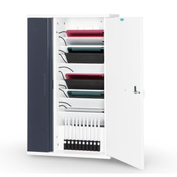 Zioxi iPad & Logitech Crayon USB-C wandkast voor 10 iPads - sleutelslot